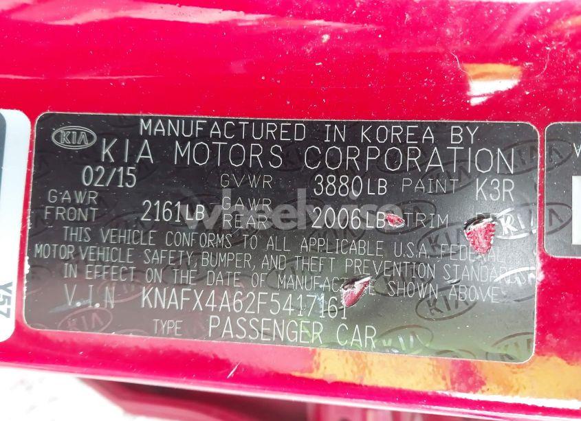 Photo 9 of 2015 Kia Forte LX (VIN KNAFX4A62F5417161)