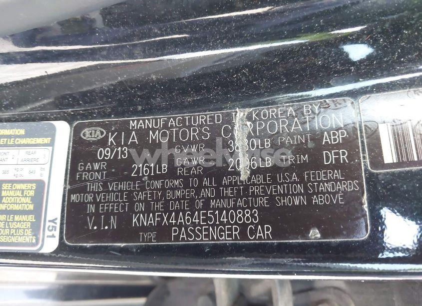 Photo 9 of 2014 Kia Forte LX (VIN KNAFX4A64E5140883)