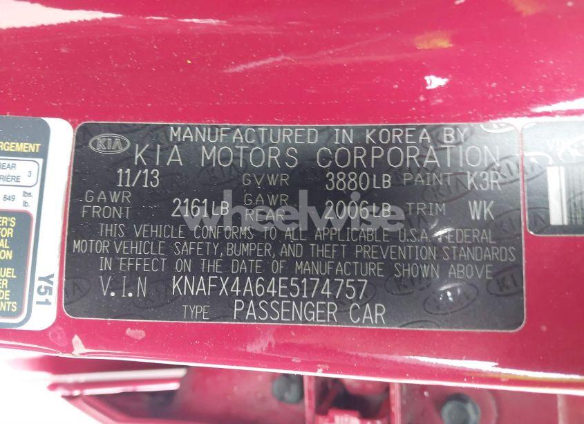 Photo 9 of 2014 Kia Forte LX (VIN KNAFX4A64E5174757)