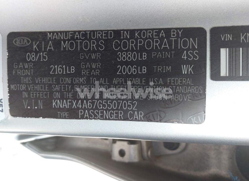 Photo 9 of 2016 Kia Forte LX (VIN KNAFX4A67G5507052)