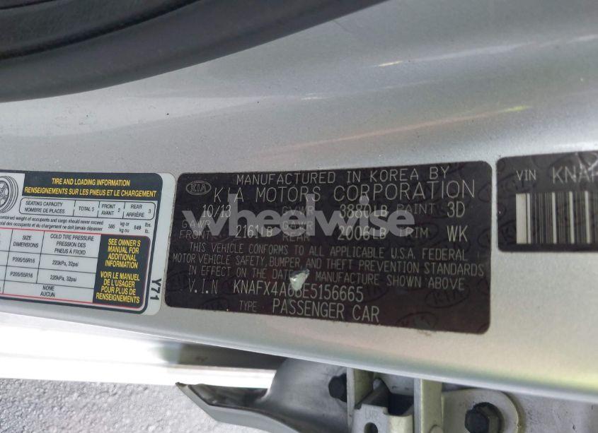 Photo 9 of 2014 Kia Forte LX (VIN KNAFX4A68E5156665)