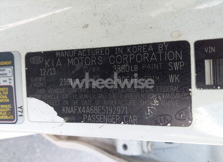 Photo 9 of 2014 Kia Forte LX (VIN KNAFX4A68E5192971)