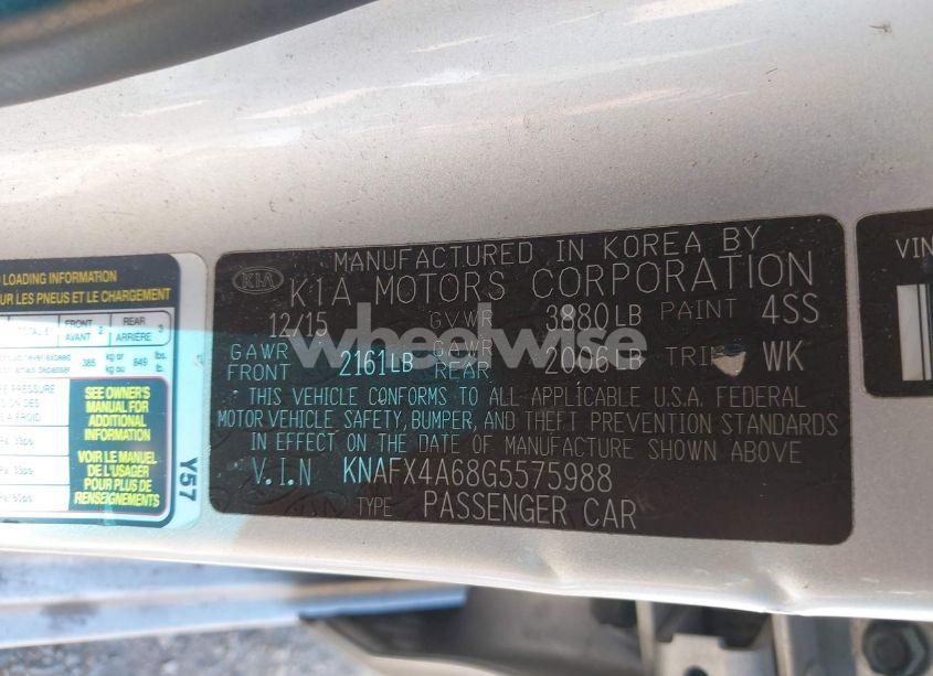 Photo 9 of 2016 Kia Forte LX (VIN KNAFX4A68G5575988)