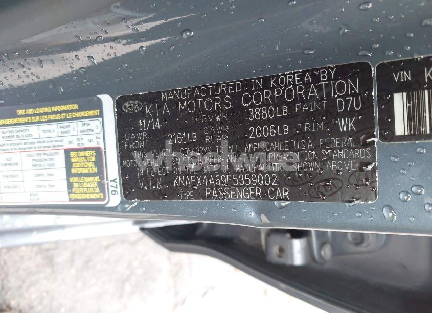 Photo 9 of 2015 Kia Forte LX (VIN KNAFX4A69F5359002)