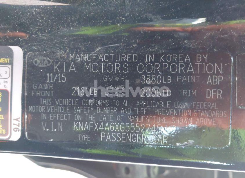 Photo 9 of 2016 Kia Forte LX (VIN KNAFX4A6XG5552745)