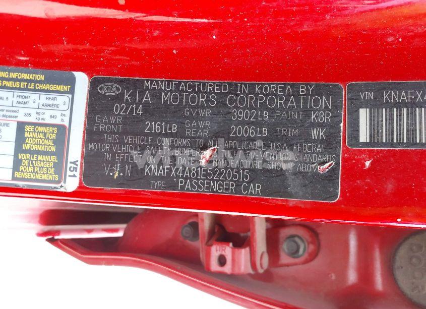 Photo 9 of 2014 Kia Forte EX (VIN KNAFX4A81E5220515)