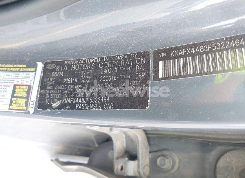 Photo 9 of 2015 Kia Forte EX (VIN KNAFX4A83F5322464)