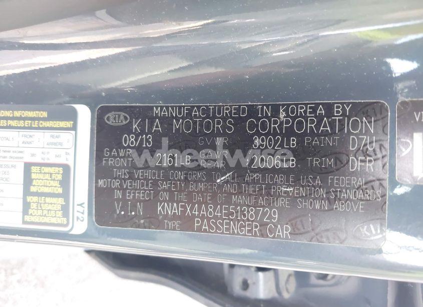 Photo 9 of 2014 Kia Forte EX (VIN KNAFX4A84E5138729)