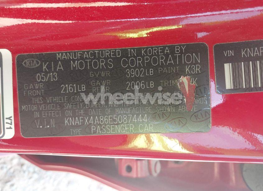 Photo 9 of 2014 Kia Forte EX (VIN KNAFX4A86E5087444)