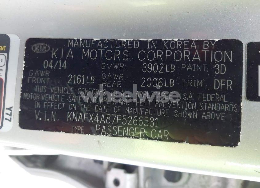 Photo 9 of 2015 Kia Forte EX (VIN KNAFX4A87F5266531)