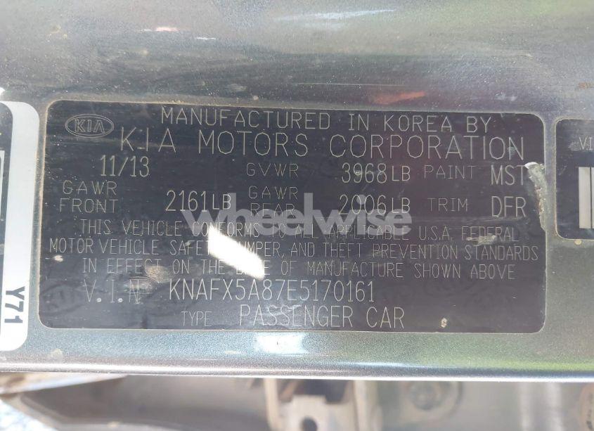 Photo 9 of 2014 Kia Forte EX (VIN KNAFX5A87E5170161)