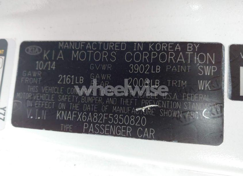 Photo 9 of 2015 Kia Forte KOUP EX (VIN KNAFX6A82F5350820)