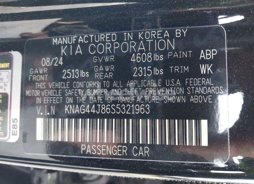 Photo 9 of 2025 Kia K5 GT (VIN KNAG44J86S5321963)