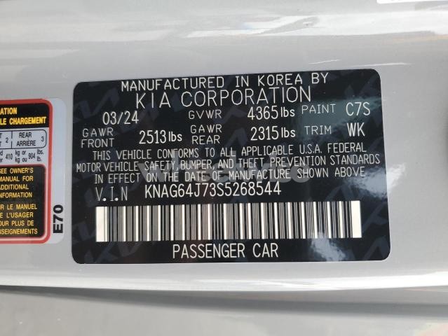 Photo 9 of 2025 KIA K5 GT LINE (VIN KNAG64J73S5268544)