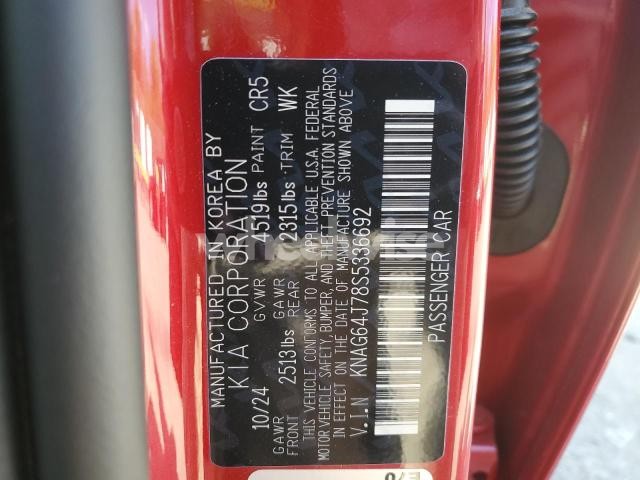 Photo 7 of 2025 KIA K5 GT LINE (VIN KNAG64J78S5336692)