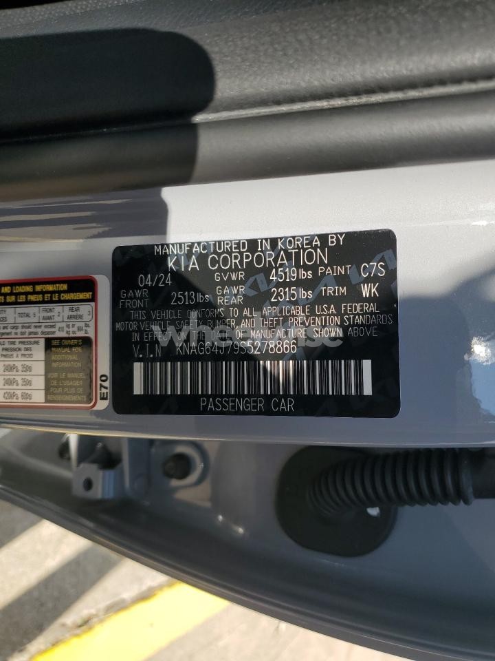Photo 12 of 2025 KIA K5 GT LINE (VIN KNAG64J79S5278866)
