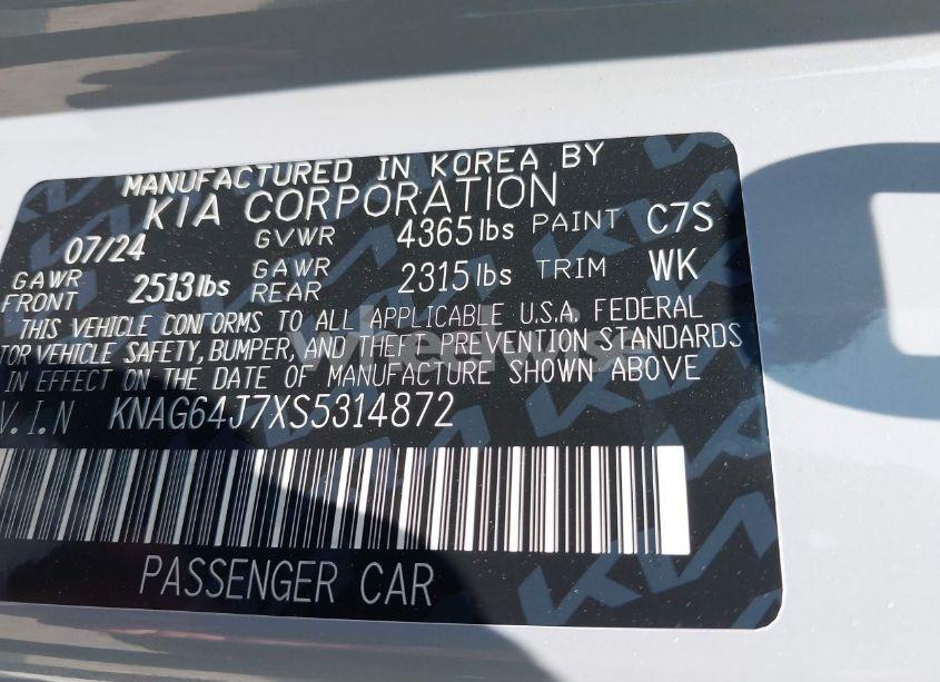 Photo 9 of 2025 Kia K5 GT-LINE (VIN KNAG64J7XS5314872)