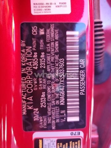 Photo 5 of 2025 KIA K5 GT LINE (VIN KNAG64J7XS5337603)