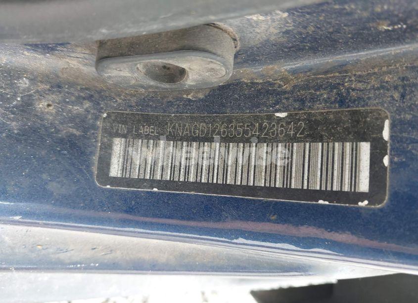 Photo 9 of 2005 Kia Optima EX/LX (VIN KNAGD126355423642)