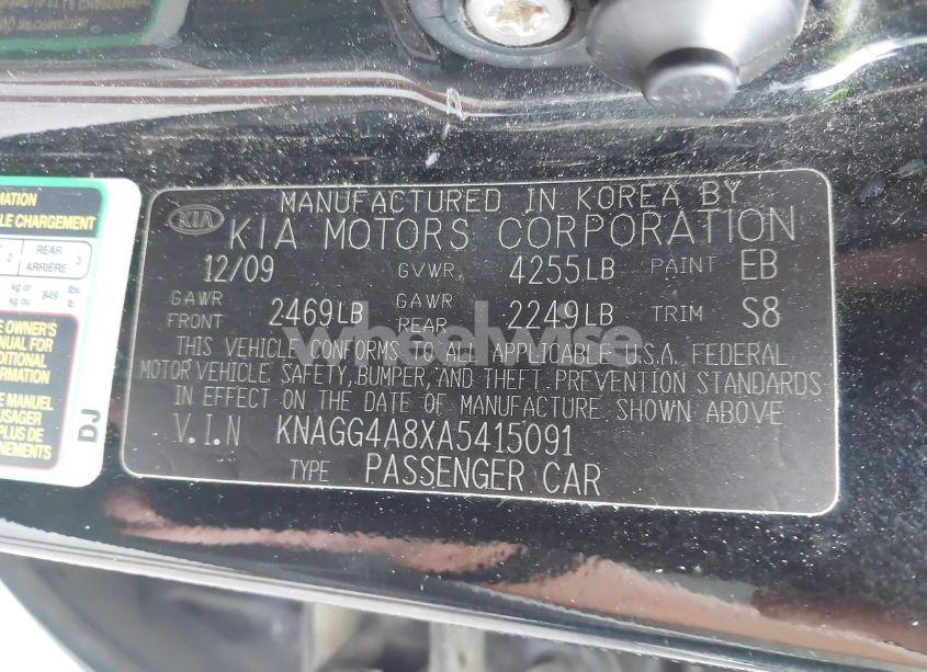 Photo 9 of 2010 Kia Optima LX (VIN KNAGG4A8XA5415091)