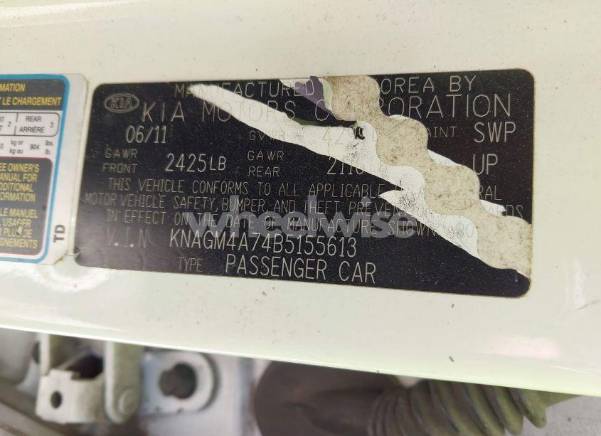 Photo 9 of 2011 Kia Optima LX (VIN KNAGM4A74B5155613)