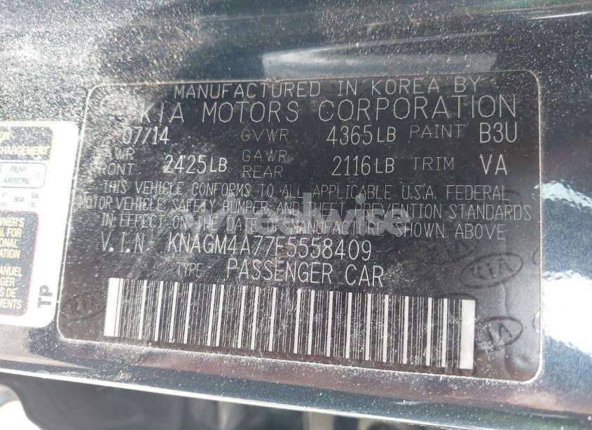 Photo 9 of 2015 Kia Optima LX (VIN KNAGM4A77F5558409)