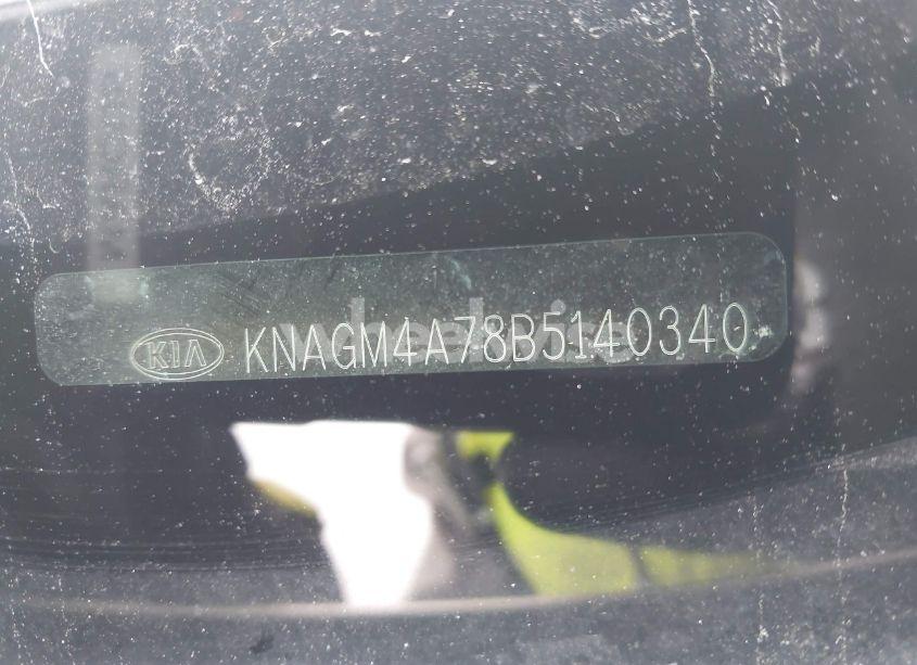 Photo 9 of 2011 Kia Optima LX (VIN KNAGM4A78B5140340)