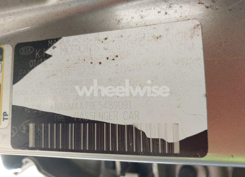 Photo 9 of 2014 Kia Optima LX (VIN KNAGM4A79E5489091)