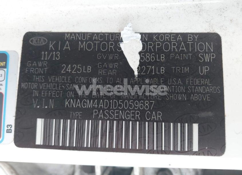 Photo 9 of 2013 Kia Optima HYBRID LX (VIN KNAGM4AD1D5059687)