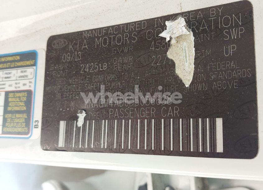 Photo 9 of 2013 Kia Optima HYBRID LX (VIN KNAGM4AD6D5056638)