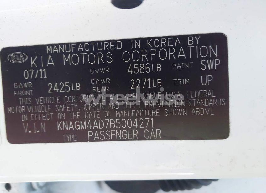 Photo 9 of 2011 Kia Optima HYBRID EX (VIN KNAGM4AD7B5004271)
