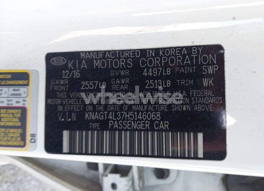 Photo 9 of 2017 Kia Optima LX (VIN KNAGT4L37H5146068)