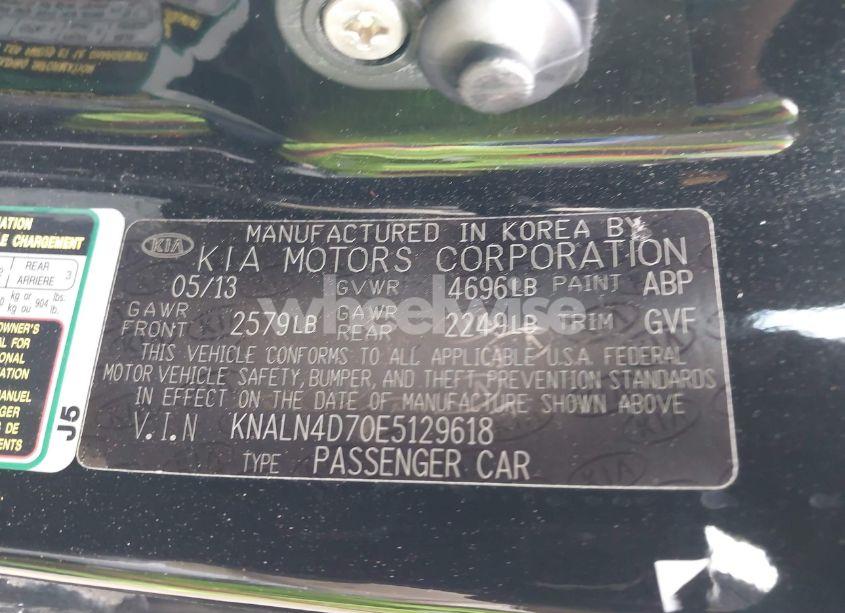 Photo 9 of 2014 Kia Cadenza PREMIUM (VIN KNALN4D70E5129618)