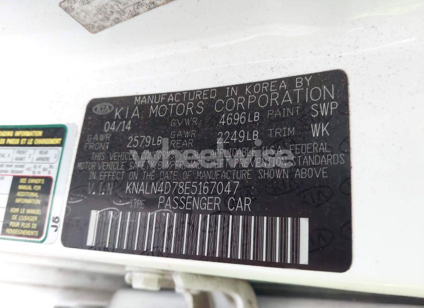 Photo 9 of 2014 Kia Cadenza PREMIUM (VIN KNALN4D78E5167047)