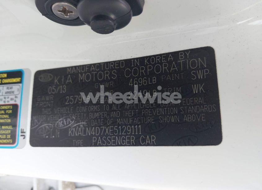 Photo 9 of 2014 Kia Cadenza PREMIUM (VIN KNALN4D7XE5129111)