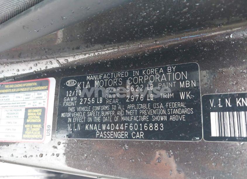 Photo 9 of 2015 Kia K900 LUXURY (VIN KNALW4D44F6016883)