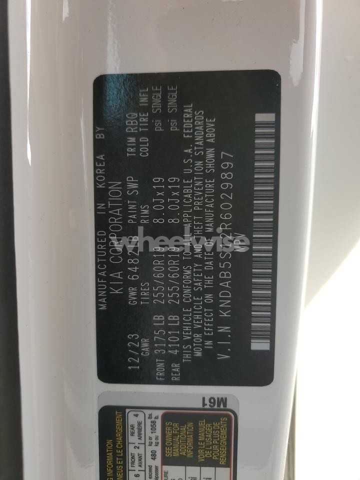 Photo 14 of 2024 KIA EV9 LIGHT (VIN KNDAB5S12R6029897)