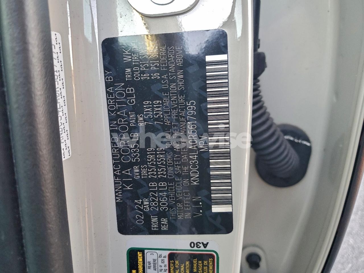 Photo 12 of 2024 KIA EV6 LIGHT (VIN KNDC34LA0R5617995)