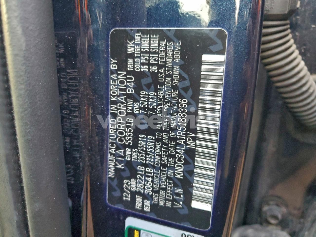 Photo 14 of 2024 KIA EV6 LIGHT (VIN KNDC34LA1R5188396)