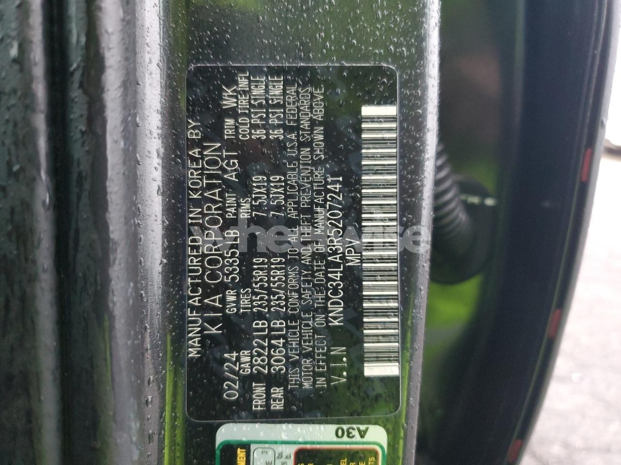 Photo 13 of 2024 KIA EV6 LIGHT (VIN KNDC34LA3R5207241)