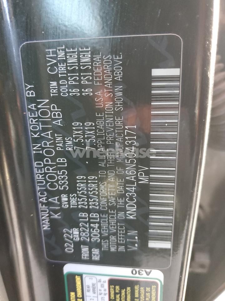 Photo 12 of 2022 KIA EV6 LIGHT (VIN KNDC34LA6N5043171)