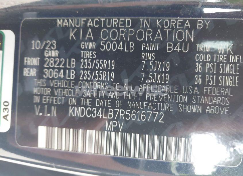 Photo 9 of 2024 Kia Ev6 LIGHT (VIN KNDC34LB7R5616772)
