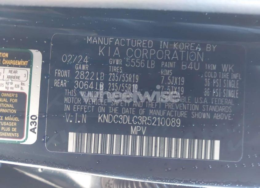 Photo 9 of 2024 Kia Ev6 LIGHT LONG RANGE (VIN KNDC3DLC3R5210089)