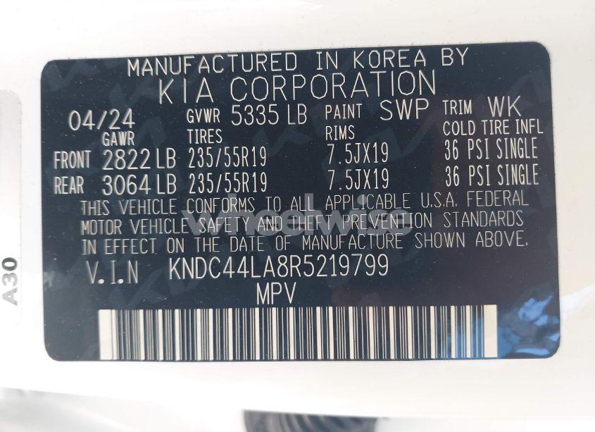 Photo 9 of 2024 Kia Ev6 GT-LINE (VIN KNDC44LA8R5219799)