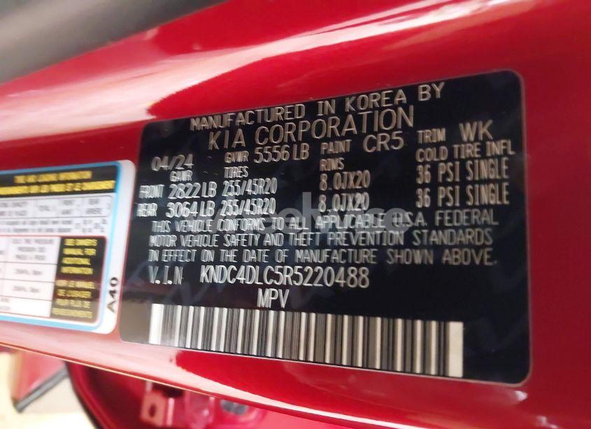 Photo 9 of 2024 Kia Ev6 GT-LINE (VIN KNDC4DLC5R5220488)