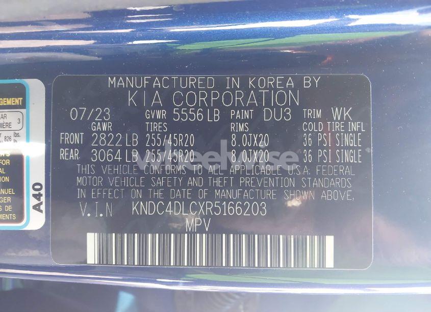 Photo 9 of 2024 Kia Ev6 GT-LINE (VIN KNDC4DLCXR5166203)