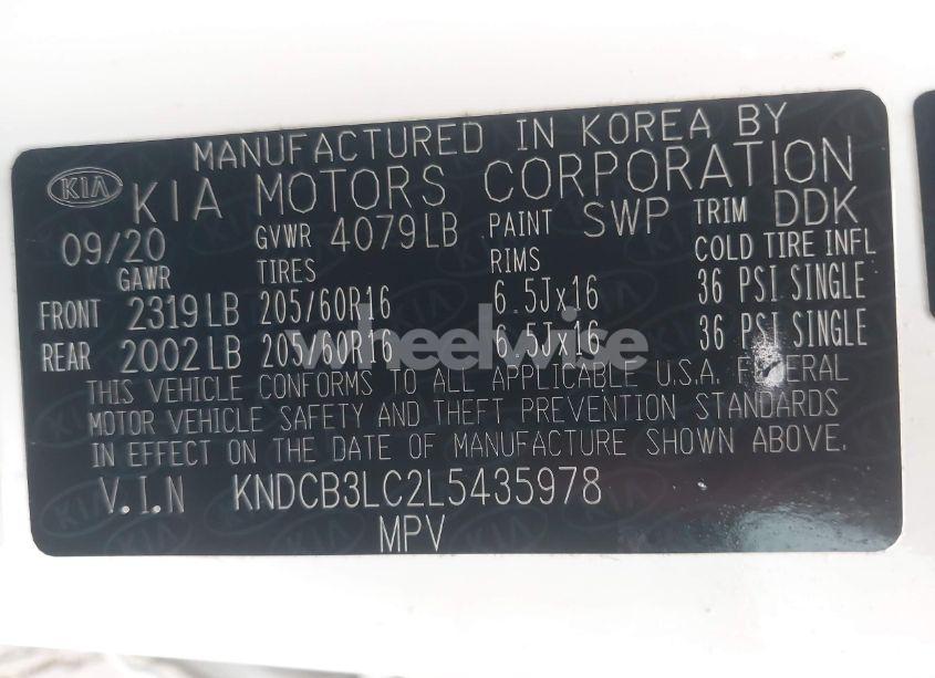 Photo 9 of 2020 Kia Niro LX (VIN KNDCB3LC2L5435978)