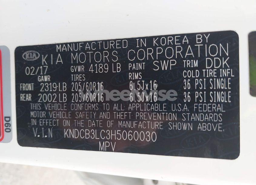 Photo 9 of 2017 Kia Niro LX (VIN KNDCB3LC3H5060030)