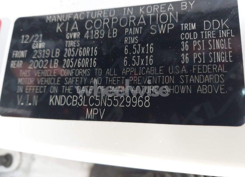 Photo 9 of 2022 Kia Niro LXS (VIN KNDCB3LC5N5529968)