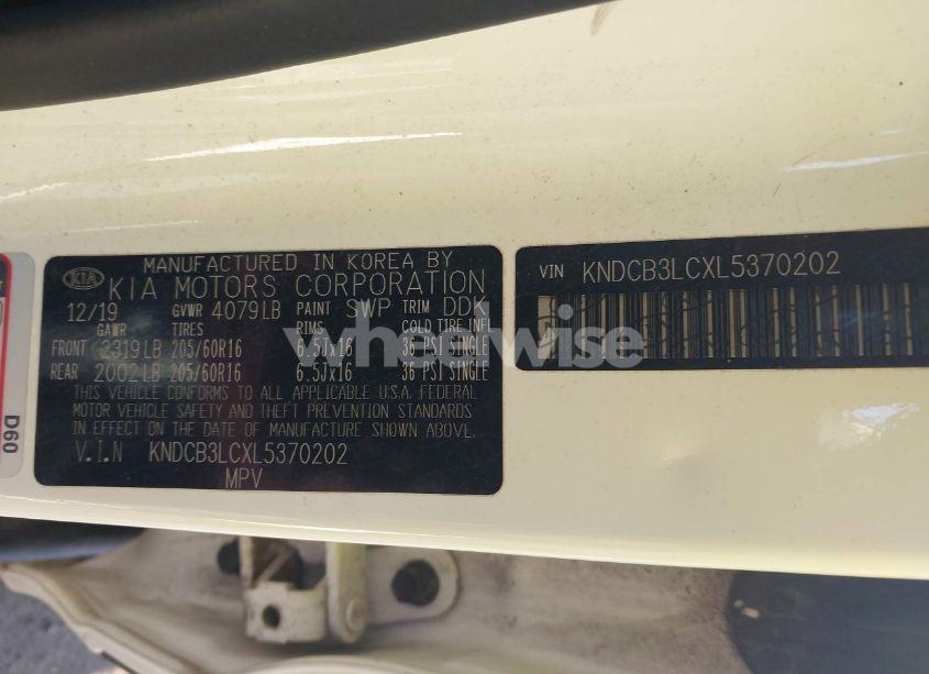 Photo 9 of 2020 Kia Niro LX (VIN KNDCB3LCXL5370202)